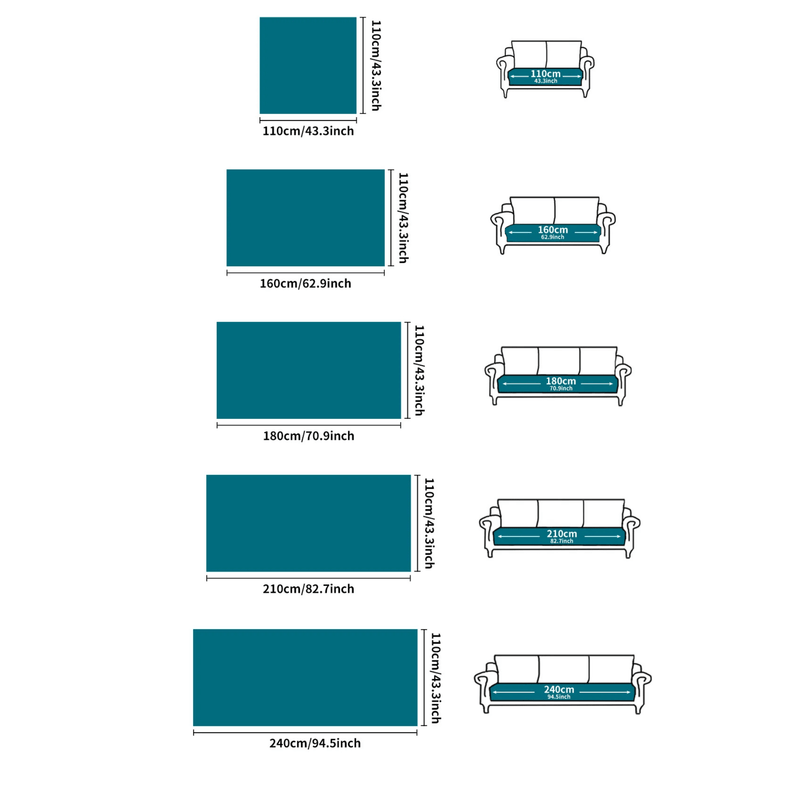 Capa de sofá impermeável