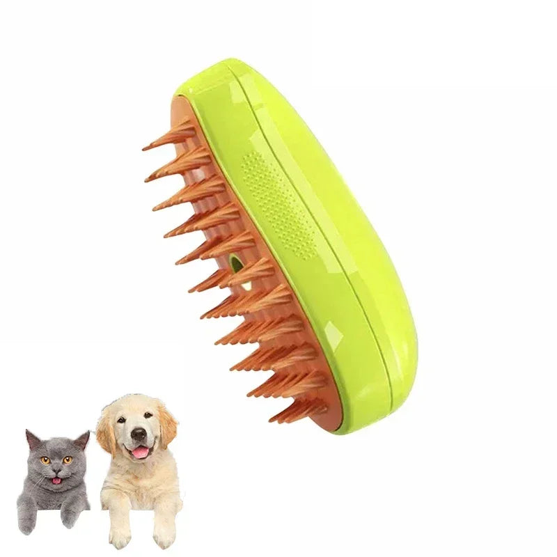 Escova Massageadora e Vaporizadora para Pets