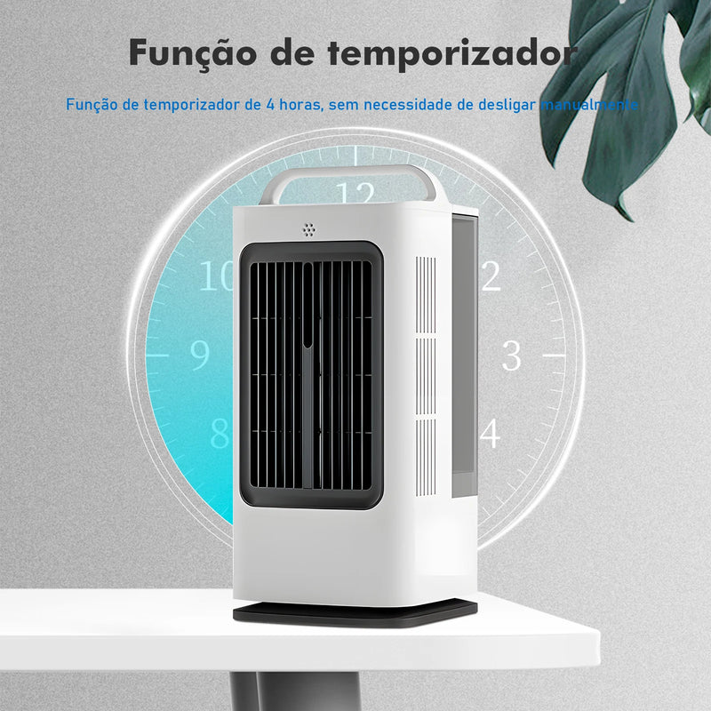 Mini Ventilador Portátil 3 em 1