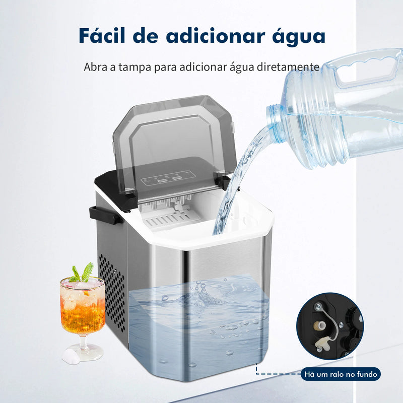 Máquina de Gelo Automática Portátil