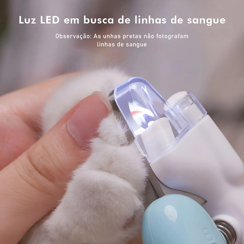 Tesoura de Unhas para Gatos com Luz LED