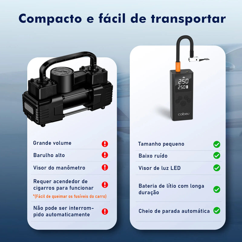 Mini Compressor de Ar Portátil