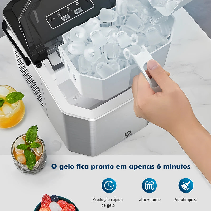 Máquina de Gelo Automática Portátil