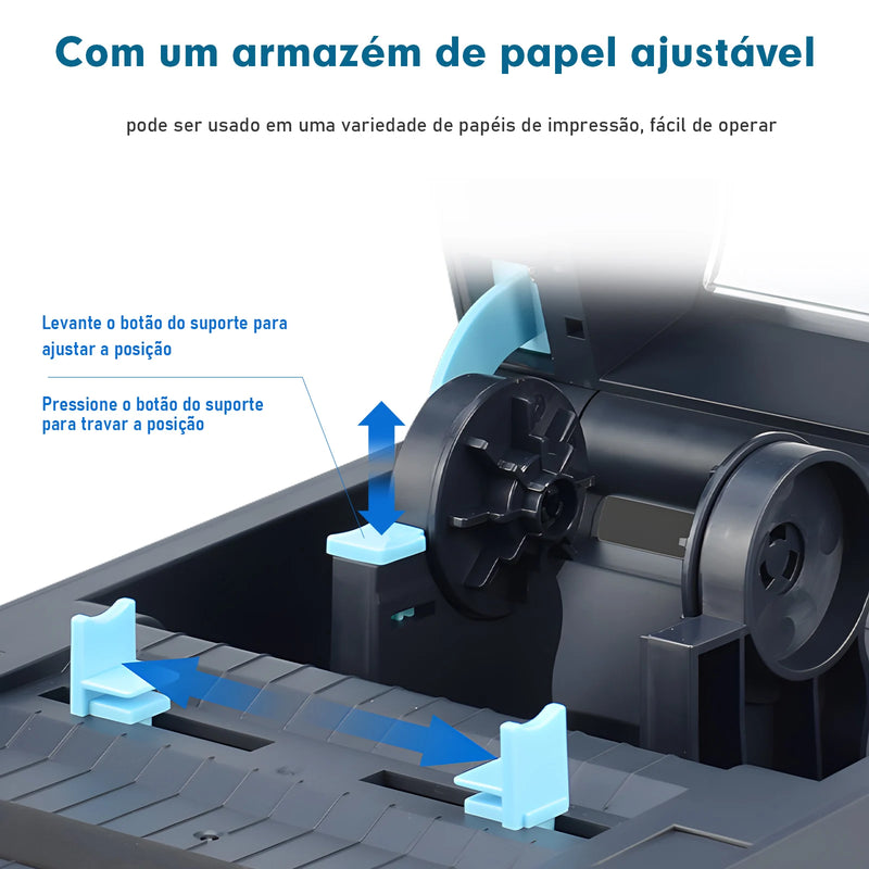 Impressora Portátil Térmica Bluetooth