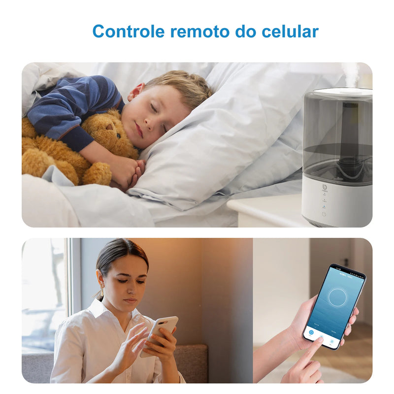 Umidificador e Purificador de Ar Inteligente