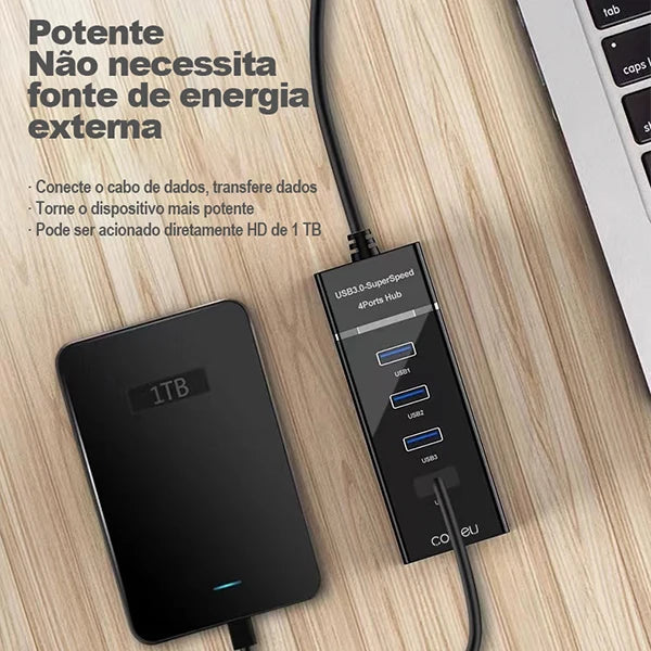 Hub USB 4 Portas