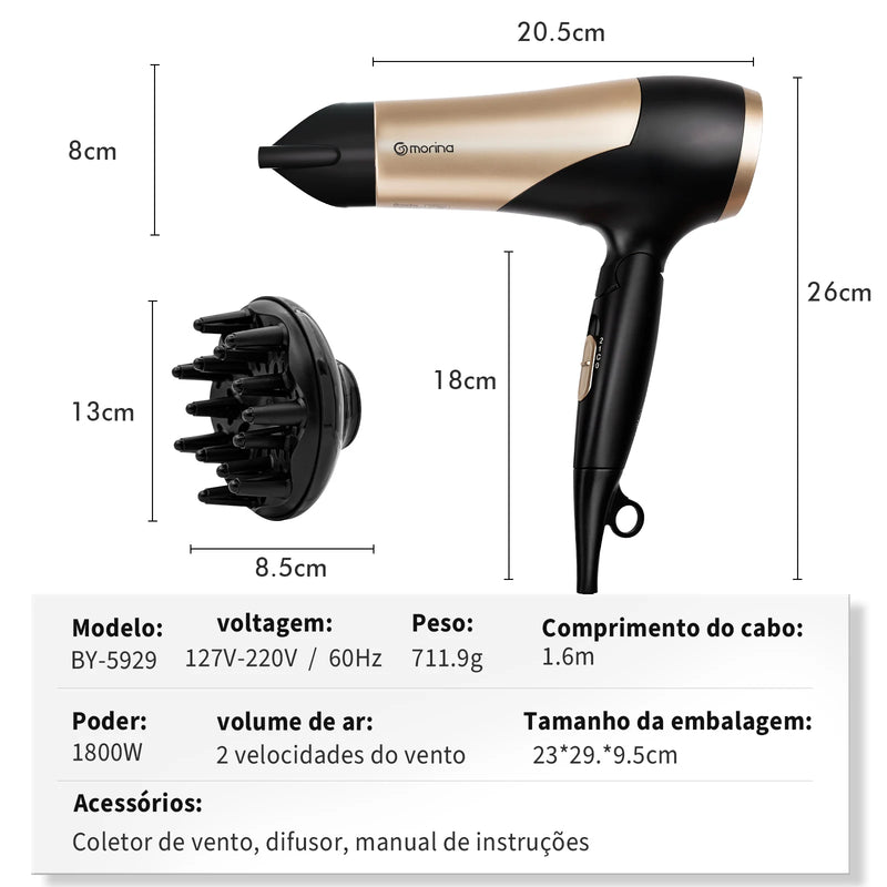 Secador de Cabelo Profissional